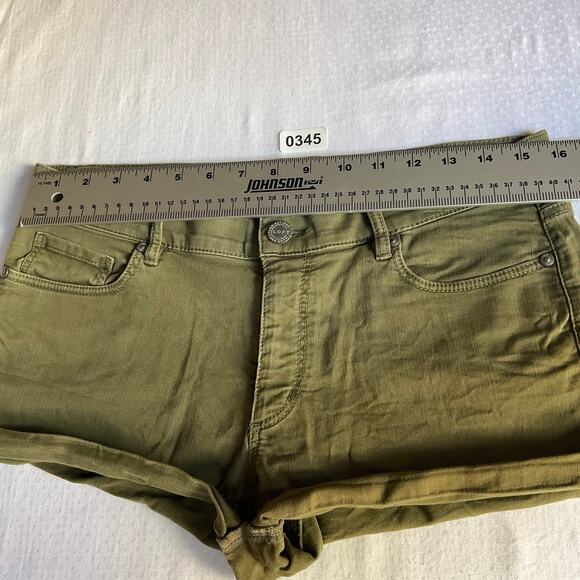 LOFT Women Summer Jeans Shorts Denim size 31, Green - Picture 2 of 10